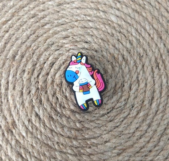 Terlik Süsü Silikon Terlik Sandalet Tokası Unicorn Aksesuar