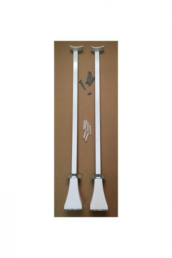 ŞİMAŞ HAVLUPAN Panel Radyatör Ayağı / Yer Konsolu 60 cm Yere Sabitleme Beyaz 1 Çift (2 Adet)
