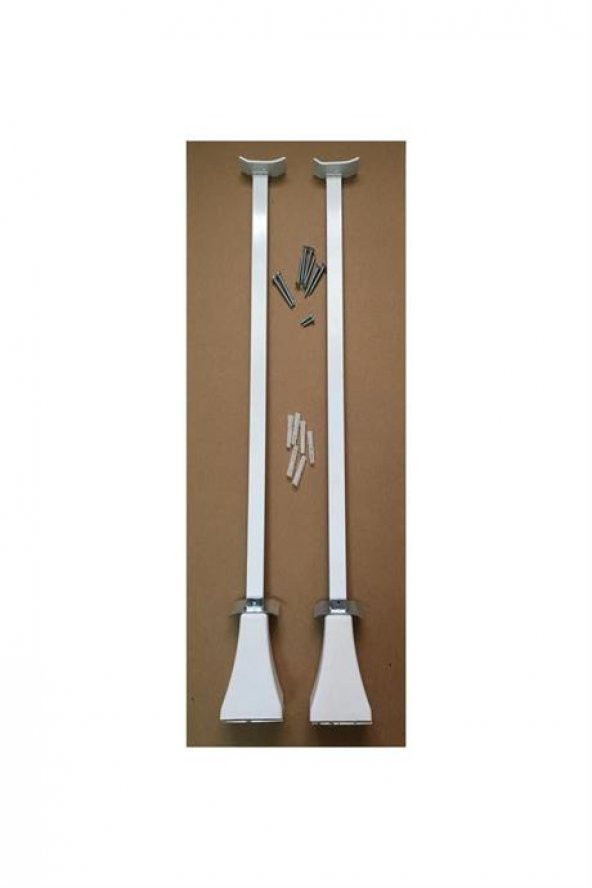 ŞİMAŞ HAVLUPAN Panel Radyatör Ayağı / Yer Konsolu 30 cm Yere Sabitleme Beyaz 1 Çift (2 Adet)