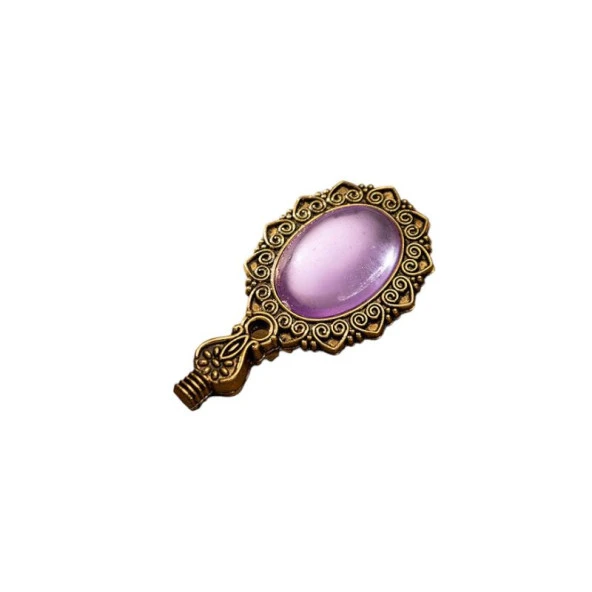 Kraliyet Lavanta Taşlı Döküm Metal Mum Mühürü Sapı Antik Gold ürün görseli