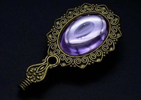 Kraliyet Lavanta Taşlı Döküm Metal Mum Mühürü Sapı Antik Gold - Resim 2