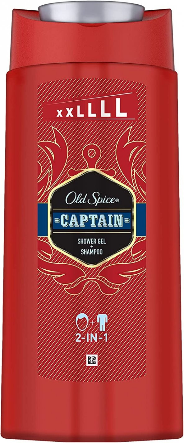Captain Erkek İçin Duş Jeli ve Şampuan, 675 ml