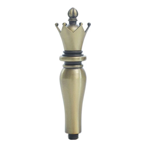 Mum Mühür Damga Kolu Premium Metal Kraliyet Tacı Bronz