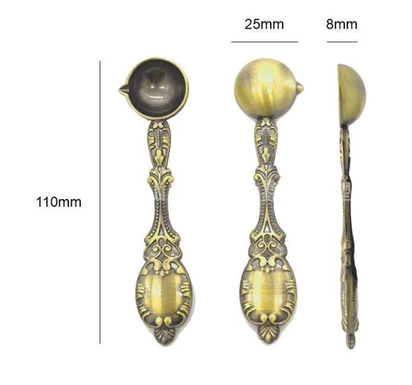 Mum Mühürü Uygulama Seti Döküm Metal Gold Renk - Resim 4