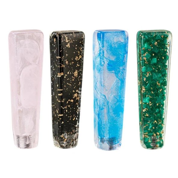 Mum Mühürü Sapı ABS Reçine El Yapımı Simli Siyah M8 Dişli - Resim 9