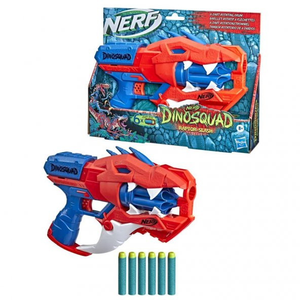 Hasbro Nerf DinoSquad Raptor-Slash F2475 Çocuklar İçin Dart Atan Oyuncak