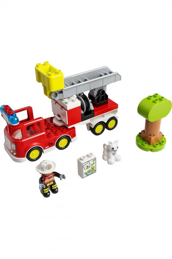 ® DUPLO® Kurtarma İtfaiye Kamyonu 10969 - 2 Yaş ve Üzeri İçin Oyuncak Yapım Seti (21 Parça)