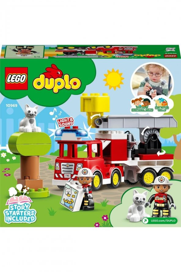 ® DUPLO® Kurtarma İtfaiye Kamyonu 10969 - 2 Yaş ve Üzeri İçin Oyuncak Yapım Seti (21 Parça) - 2