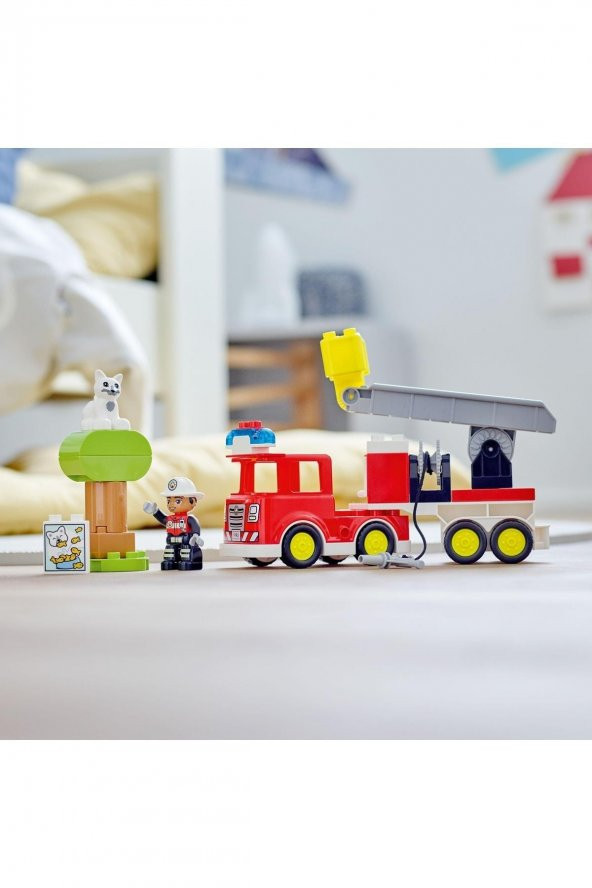 ® DUPLO® Kurtarma İtfaiye Kamyonu 10969 - 2 Yaş ve Üzeri İçin Oyuncak Yapım Seti (21 Parça) - 5