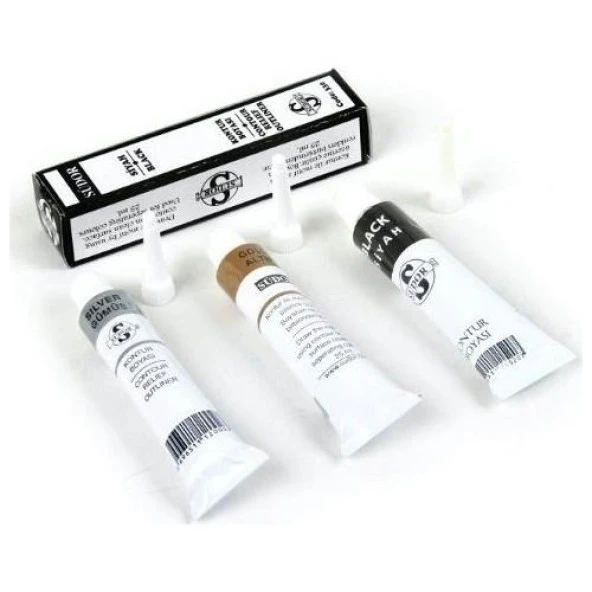 SÜDOR Kontur Boyası Gümüş (Tüp) 25 ml