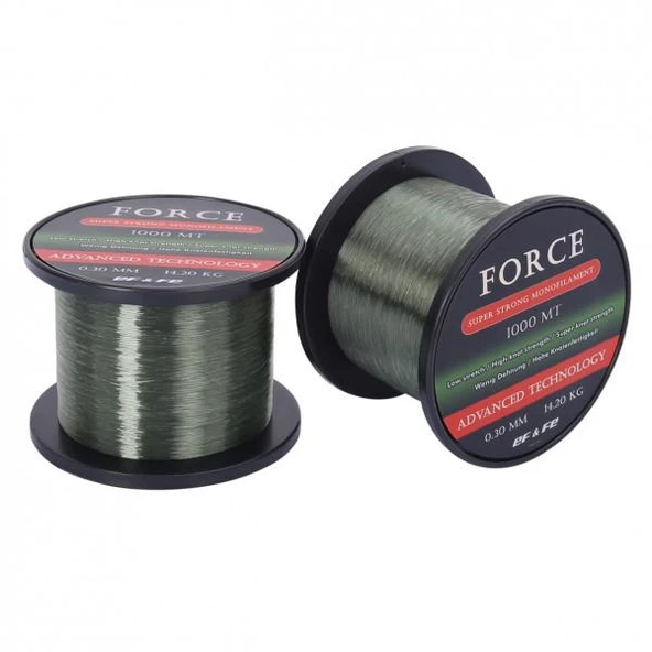 EFFE Force 1000m Monofilament Bobin Olta Misinası Yeşil