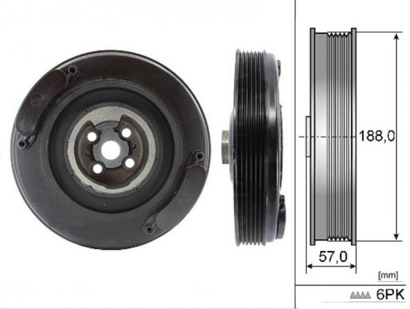 KRANK KASNAĞI VOLKSWAGEN LT35-CRAFTER 2.5 BJM 074105251A