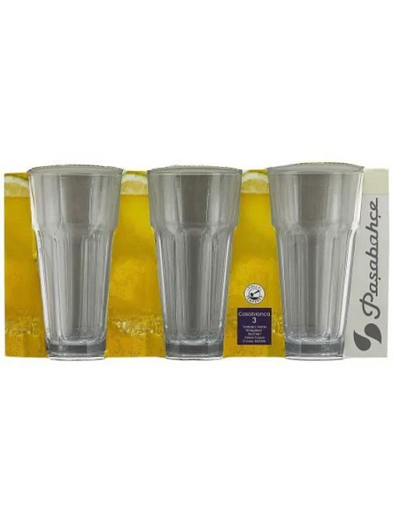 Paşabahçe 52706 Casablanca Meşrubat Bardağı 365 cc 3'lü - Resim 4