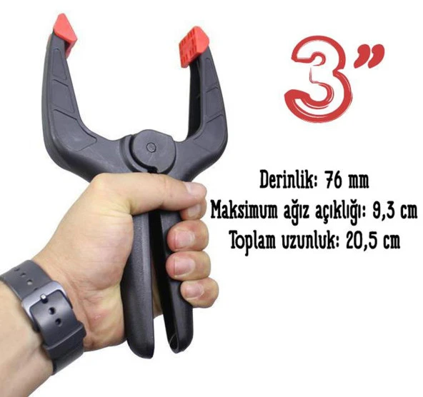Çamaşır Mandalı Kuvvetli İz Yapmayan Mandal Halı Tutma Sabitleme Mandalı Büyük ( 5 ADET ) - 4