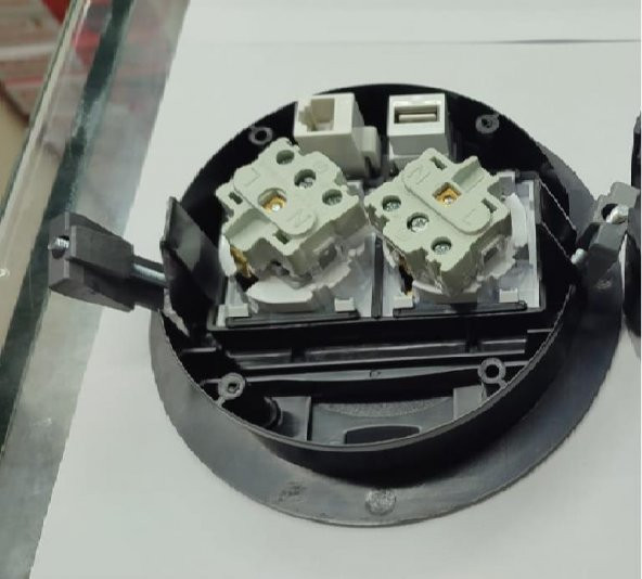 Masa Üstü Priz Siyah+ 2 Ad. Priz+1 Ad. Usb+1 Ad. Ethernet Geçiş - 3