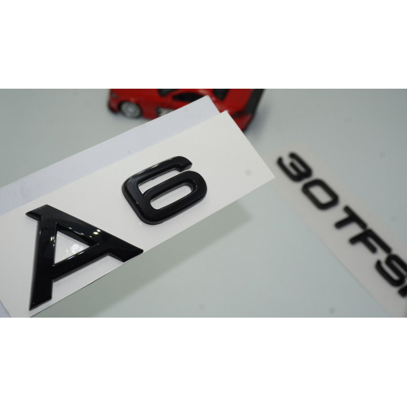 Audi A6 30 TFSi Parlak Siyah ABS 3M 3D Bagaj Yazı Logo Orjinal Ürün