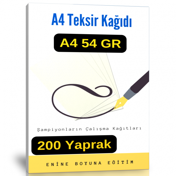 A4 Teksir Kağıdı