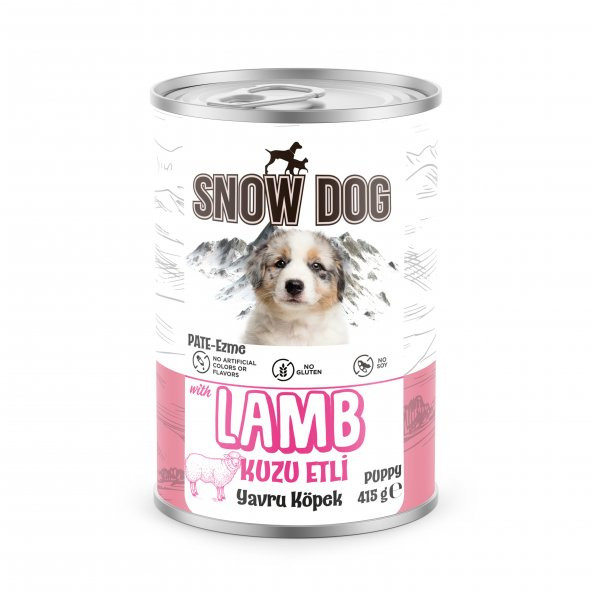 Snow Dog Kuzu Etli Yavru Köpek Konserve 415gr