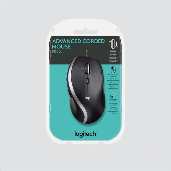 LOGITECH M500S Kablolu Optik 4000DPI Mouse 910-005784