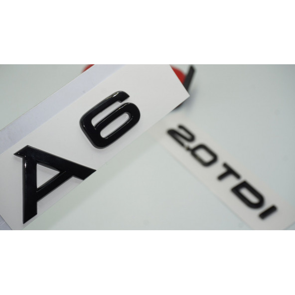 Audi A6 2.0 TDi Parlak Siyah ABS 3M 3D Bagaj Yazı Logo Orjinal Ürün