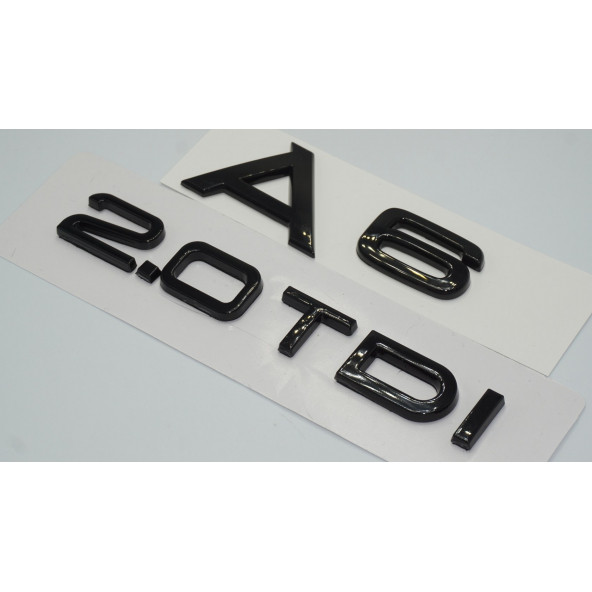 Audi A6 2.0 TDi Parlak Siyah ABS 3M 3D Bagaj Yazı Logo Orjinal Ürün - Resim 2