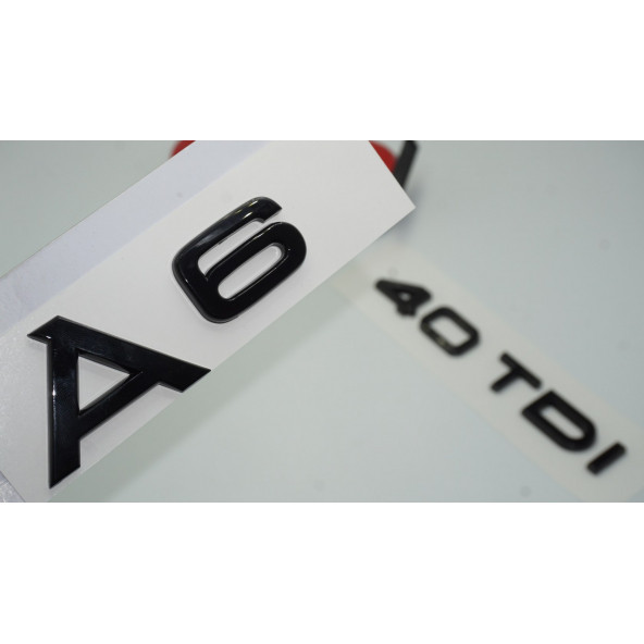 Audi A6 40 TDi Parlak Siyah ABS 3M 3D Bagaj Yazı Logo Orjinal Ürün