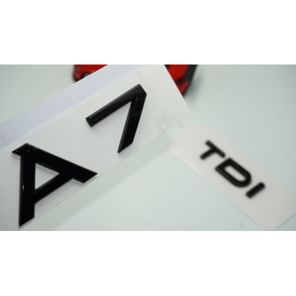 Audi A7 TDi Parlak Siyah ABS 3M 3D Bagaj Yazı Logo Orjinal Ürün ürün görseli