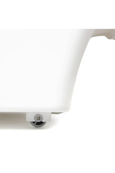 Motek Patateslik Soğanlık Tekerlekli Organizer Çok Amaçlı Saklama Kutusu 2X33 Lt Beyaz+Gri - 7