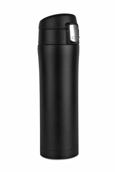 Siyah Çelik Termos Matara 500 ml - 2