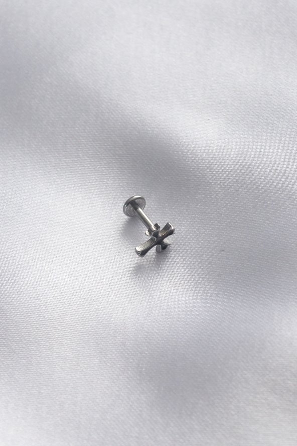 Erb 316L Cerrahi Çelik Gümüş Renk Tragus Piercing