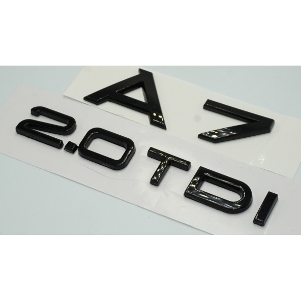 Audi A7 2.0 TDi Parlak Siyah ABS 3M 3D Bagaj Yazı Logo Orjinal Ürün - 2