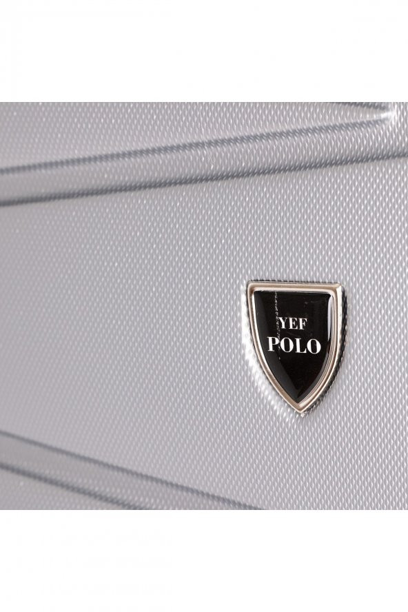 Yefa Dayanıklı Unisex 4 Tekerlekli 3'lü Set Plastik Valiz Seti - Resim 3