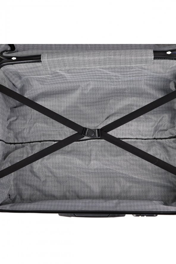 Yefa Dayanıklı Unisex 4 Tekerlekli 3'lü Set Plastik Valiz Seti - Resim 6