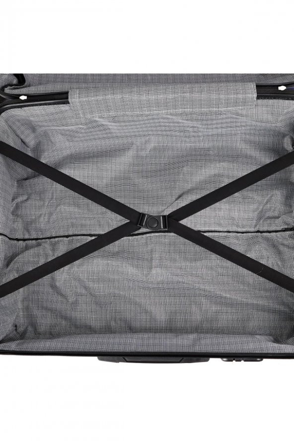 Yefa Dayanıklı Unisex 4 Tekerlekli 3'lü Set Plastik Valiz Seti - Resim 5