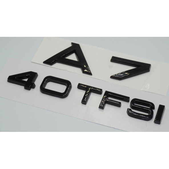 Audi A7 40 TFSi Parlak Siyah ABS 3M 3D Bagaj Yazı Logo Orjinal Ürün - Resim 2