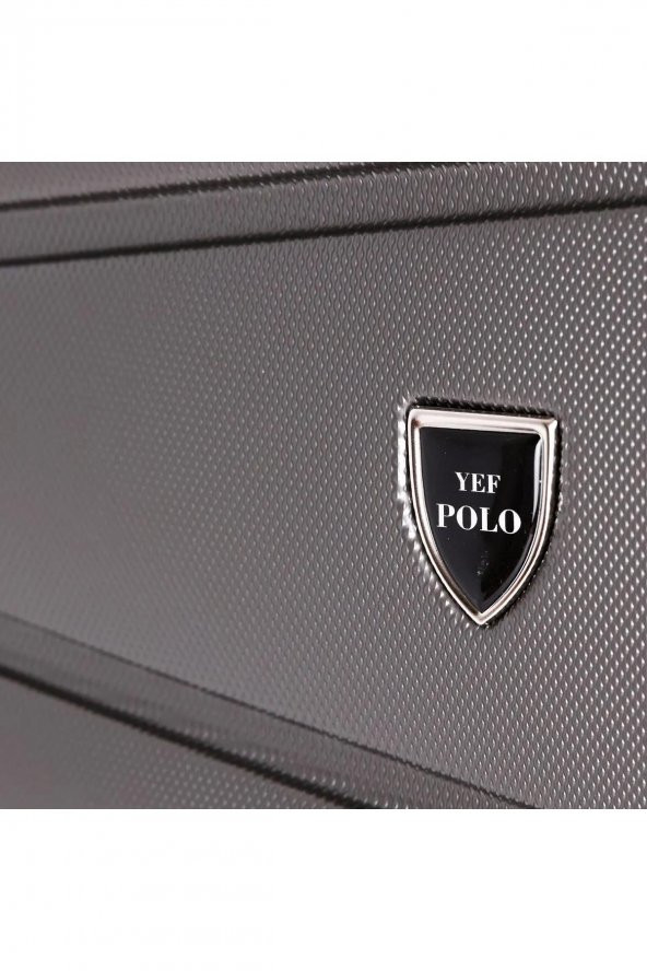 Yefa Dayanıklı Unisex 4 Tekerlekli Plastik Kabin Boy Valiz - Resim 3