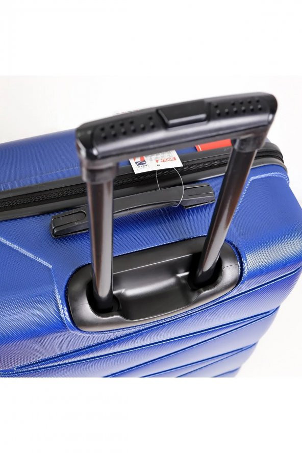 Yefa Dayanıklı Unisex 4 Tekerlekli Büyük Boy Plastik Valiz - Resim 3