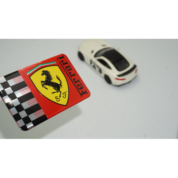 S F Ferrari Logo Metal Body Plaka Logo Amblem Arma