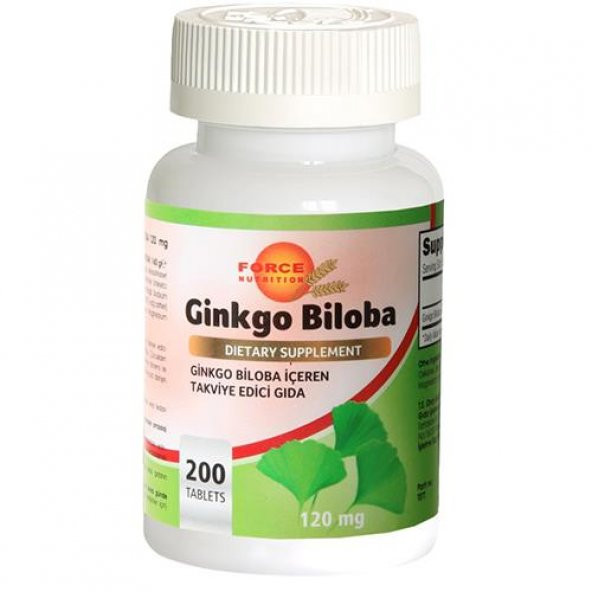 Force Nutrition 120 Mg Ginkgo Biloba 200 Tablet