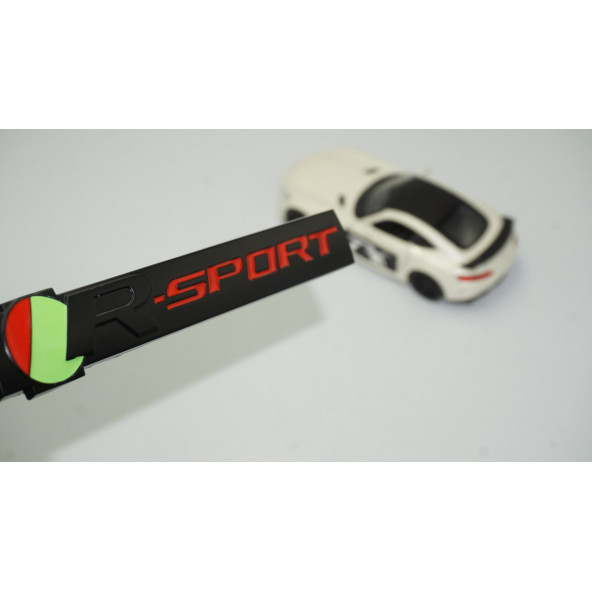 Jaguar R Sport 3M 3D Bagaj Siyah Metal Logo Arma