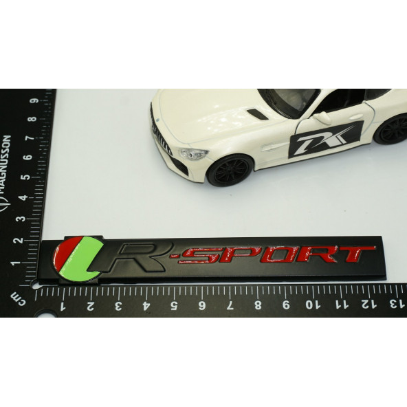 Jaguar R Sport 3M 3D Bagaj Siyah Metal Logo Arma - 4