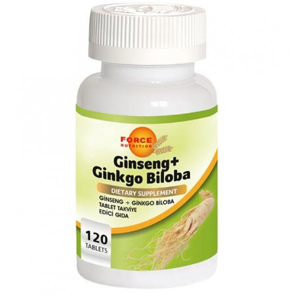Force Nutrition Sibirya Ginsengi Tozu Ginkgo Biloba 120 Tablet Ginseng - 1