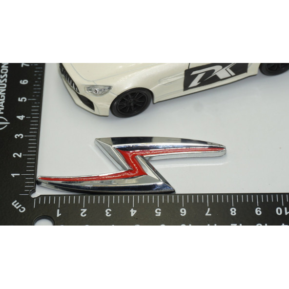 Nissan Silvia S14 S15 Ön Kaput 3M 3D Krom Metal Logo Amblem - 5