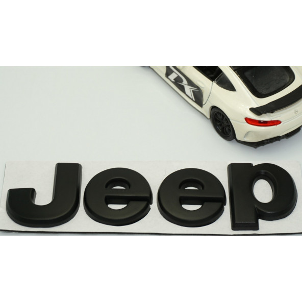 Jeep Kaput Bagaj 3M 3D Siyah Metal Logo Amblem Arma - 3