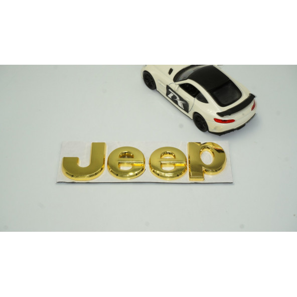 Jeep Kaput Bagaj 3M 3D Gold Metal Logo Amblem Arma - 2