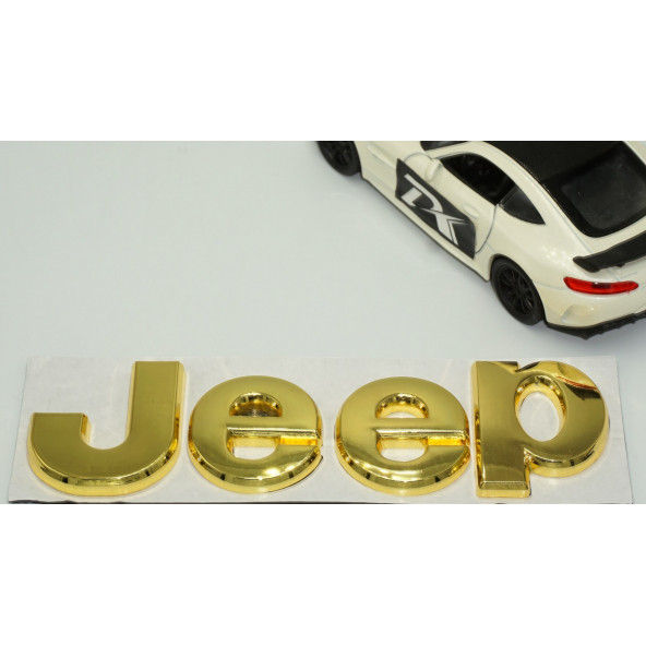 Jeep Kaput Bagaj 3M 3D Gold Metal Logo Amblem Arma - 3