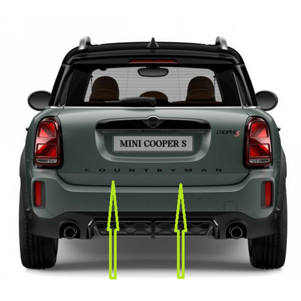 Mini Cooper Countryman R60 F60 Siyah Metal 3M Bagaj Yazı Logo - 1
