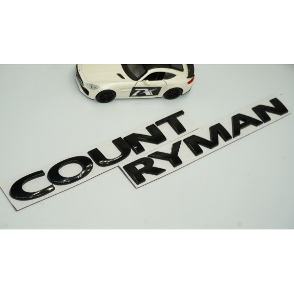Mini Cooper Countryman R60 F60 Siyah Metal 3M Bagaj Yazı Logo - 2