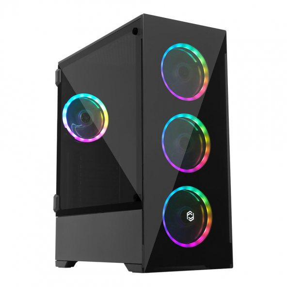 Frisby 650W 80+ 4x12cm Dual RGB Fan T-Glass ATX Gaming Kasa FC-9310G