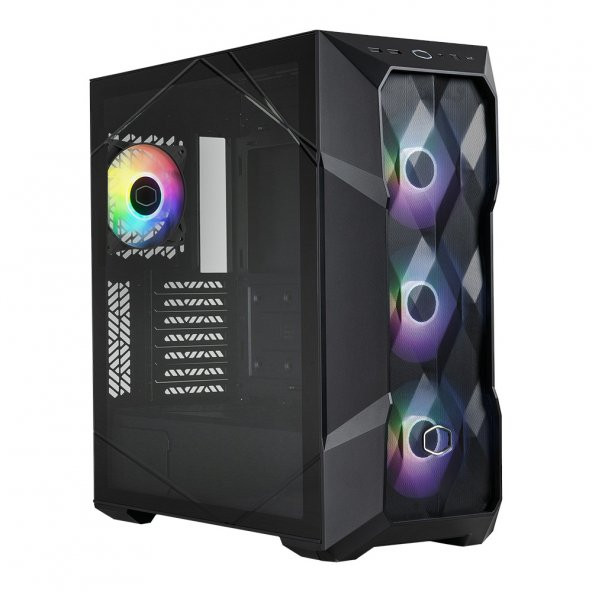 CM MasterBox TD500 V2 Siyah ARGB 4x120mm Fanlı, Tempered Glass Kristal Mesh Ön panelli MidTowerKasa